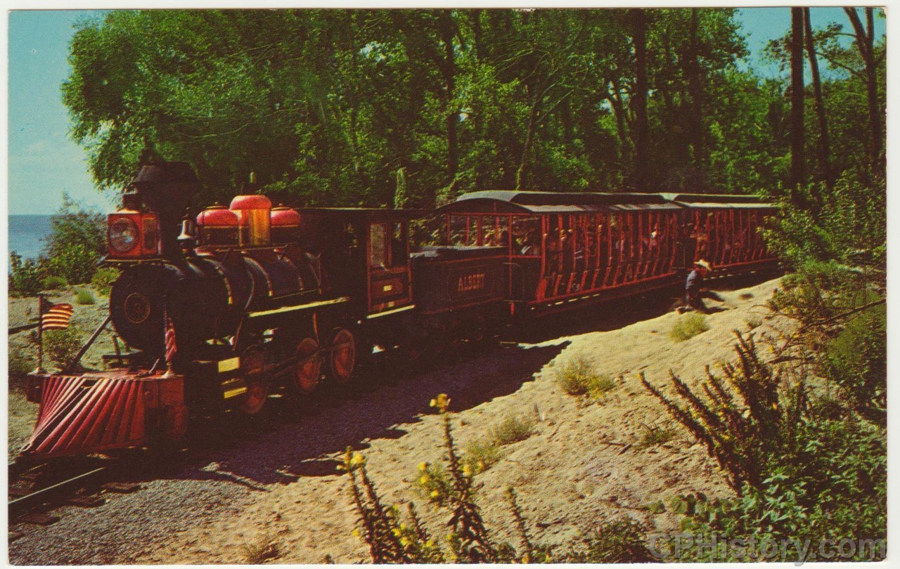 Cedar Point Railroad Albert - Wild West - Postcard - Front.jpg